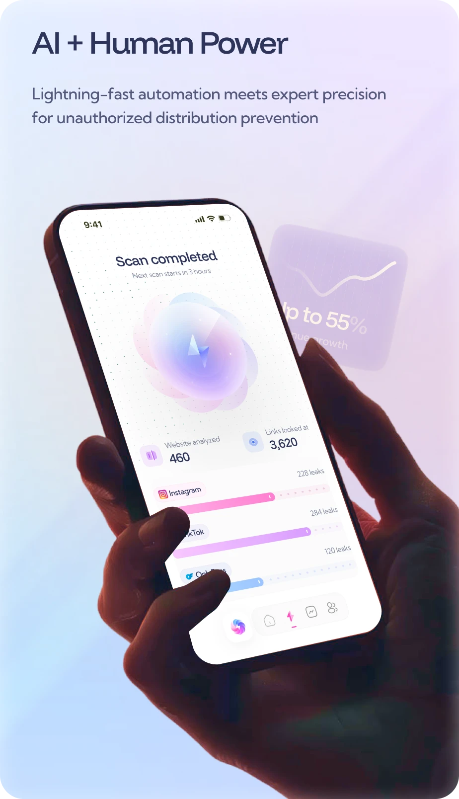AI + Human Power, Lightning-fast automation meets expert precision for unauthorized distribution prevention